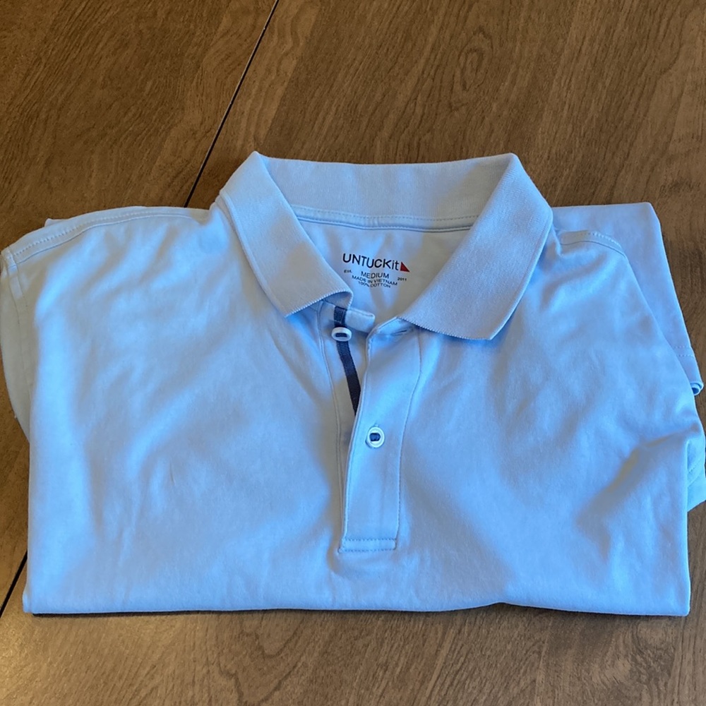 Untuckit Polo - Sky Blue